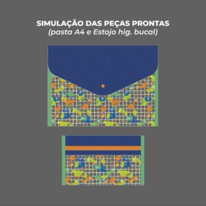 Kit Escolar Plástico - Painel estampado - DINOSSAURO - Imagem 4