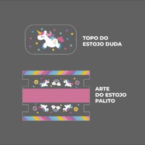 Kit Escolar Plástico - Painel estampado - UNICÓRNIO - Imagem 7