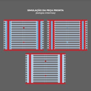 Maleta Ângela - Painel estampado - CEREJA - Imagem 9