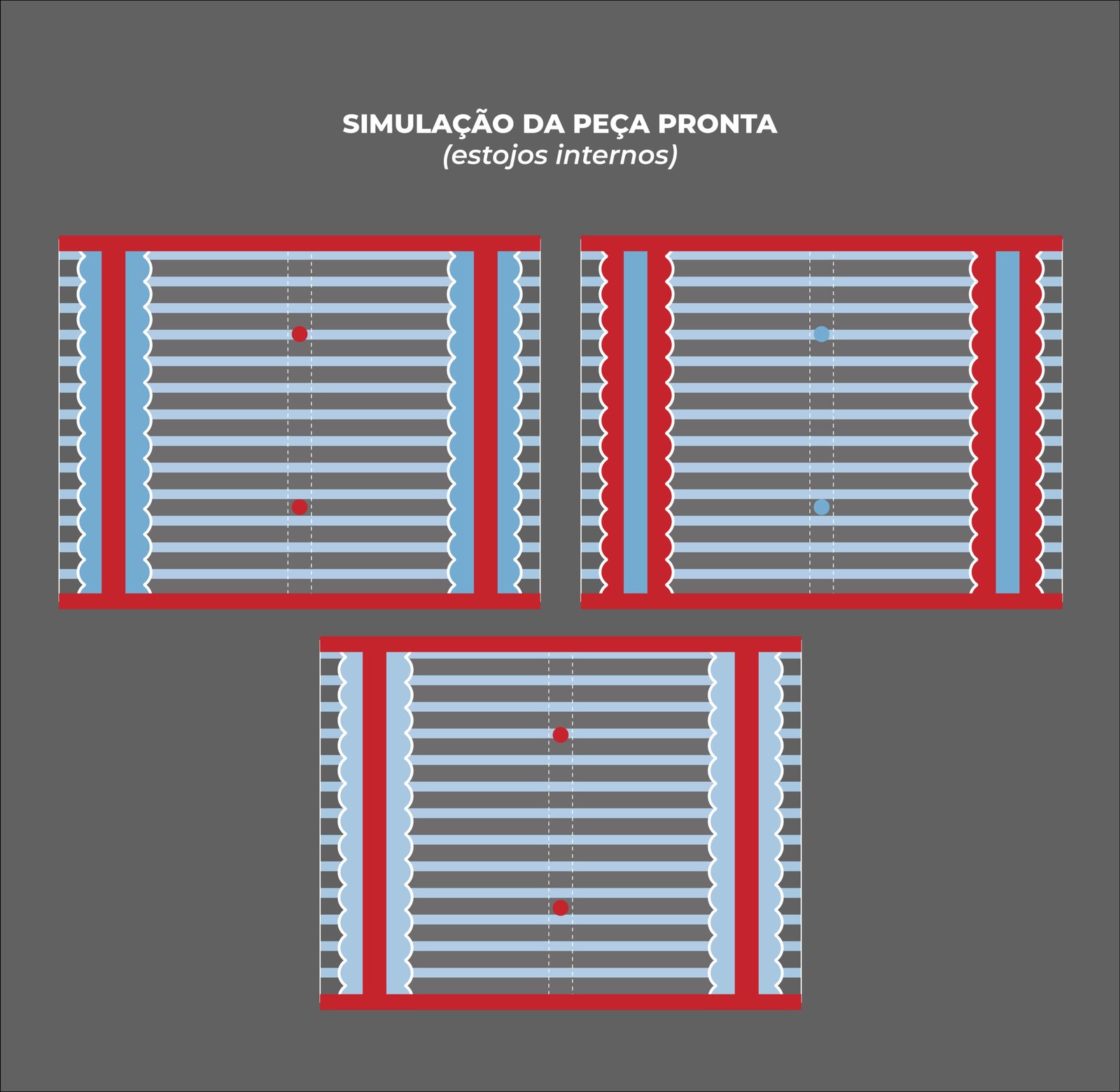 Maleta Ângela - Painel estampado - CEREJA - Imagem 9