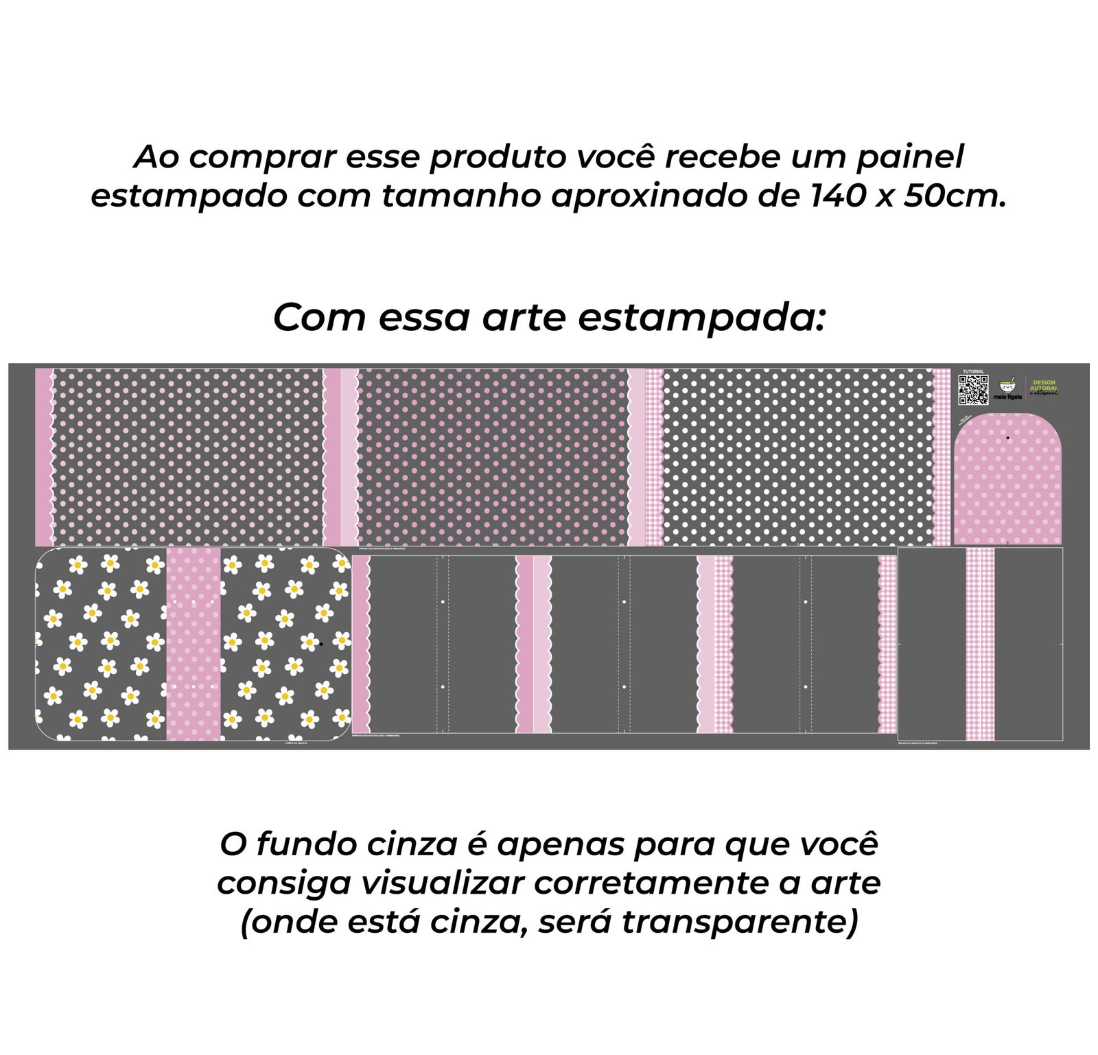 Maleta Ângela - Painel estampado - FLOR BRANCA - Imagem 4