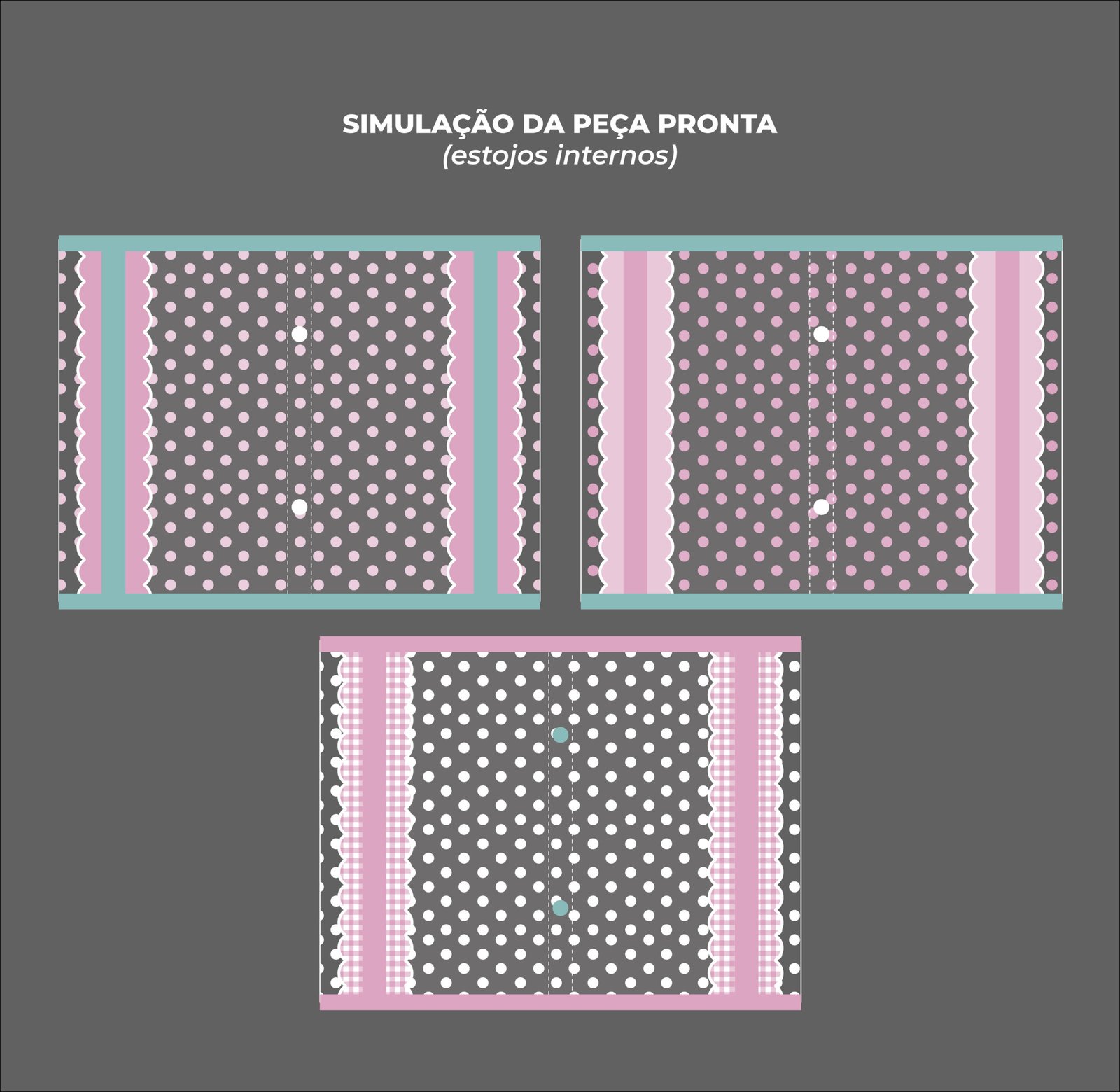 Maleta Ângela - Painel estampado - FLOR BRANCA - Imagem 5