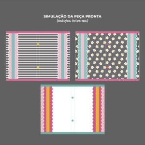 Maleta Ângela - Painel estampado - BORBOLETA - Imagem 5