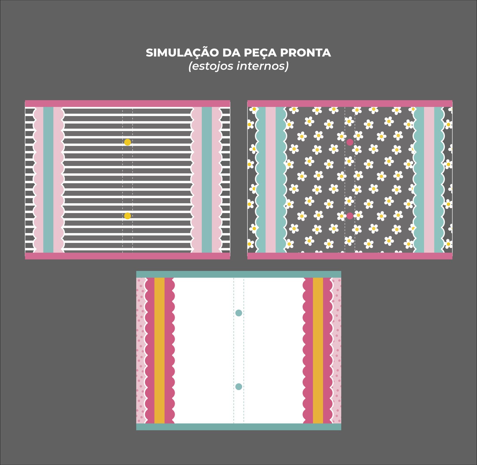 Maleta Ângela - Painel estampado - BORBOLETA - Imagem 5