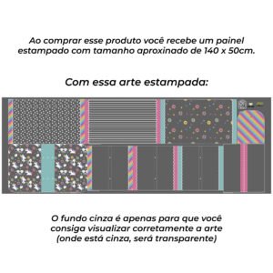 Maleta Ângela - Painel estampado - UNICÓRNIO - Imagem 3