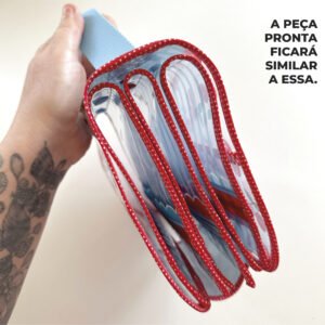 Maleta Ângela - Painel estampado - CEREJA - Imagem 11