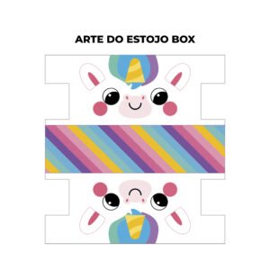 Painel Passeio - estampa Unicórnio (rende 3 peças) - Imagem 6