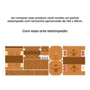 Painel MULTIUSO - estampa CAPIVARA - Imagem 3