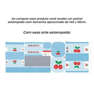 Painel MULTIUSO - estampa CEREJA - Imagem 3