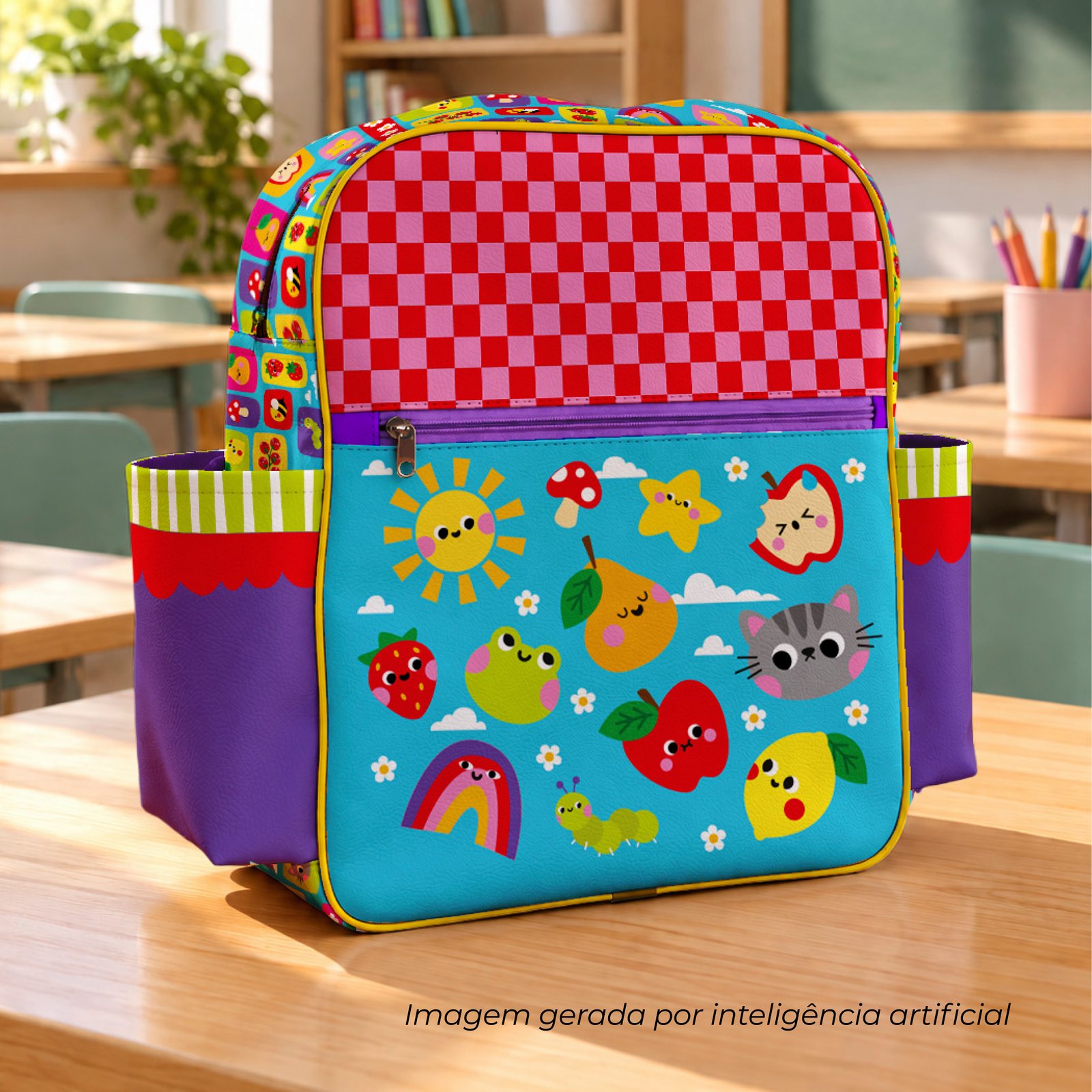 Mochila Grande - painel estampado COLORÊ - Imagem 3