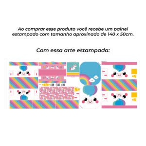 Painel MULTIUSO - estampa UNICÓRNIO - Imagem 3