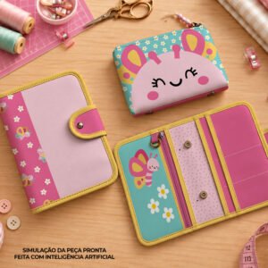 Pasta Organizadora tamanho A5 - PAINEL ESTAMPADO - BORBOLETA
