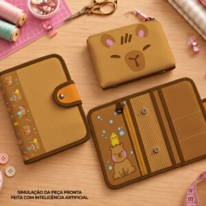Pasta Organizadora tamanho A5 - PAINEL ESTAMPADO - CAPIVARA